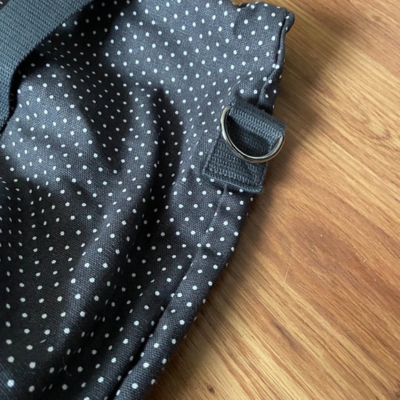 thirty one Fold Over Weekender in Charcoal City Swiss Dot - Picture 3 of 12